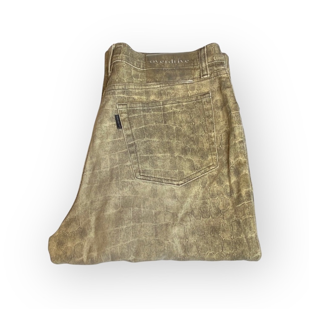 Vintage 90’s: Overdrive Jeans ༄ High Waist Snakeskin Print ༄ Bal Harbour Shops ༄ - Picture 14 of 16